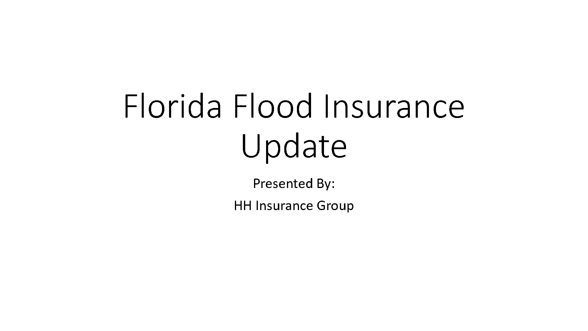 flood insurance changes florida