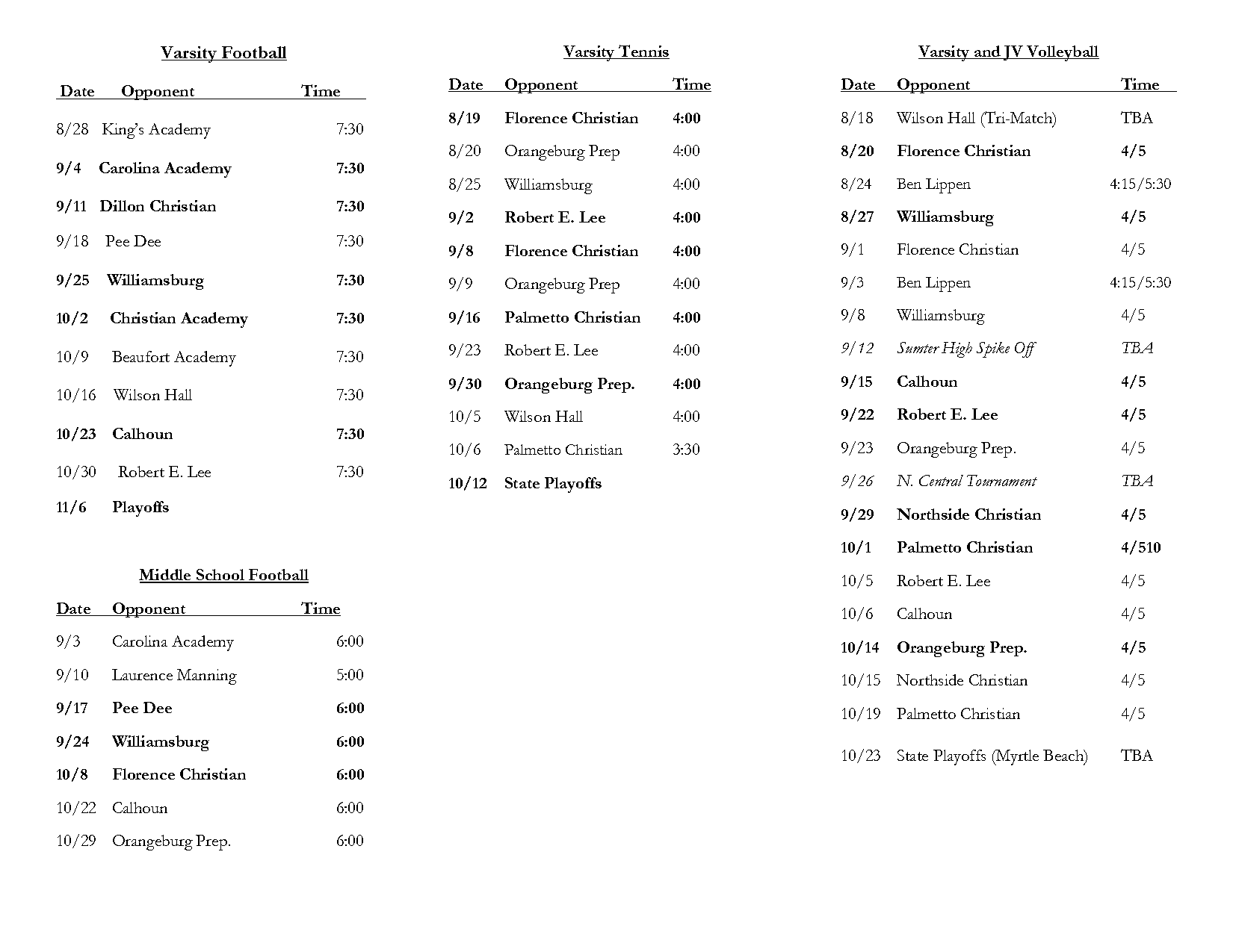 ben lippen middle school basketball schedule