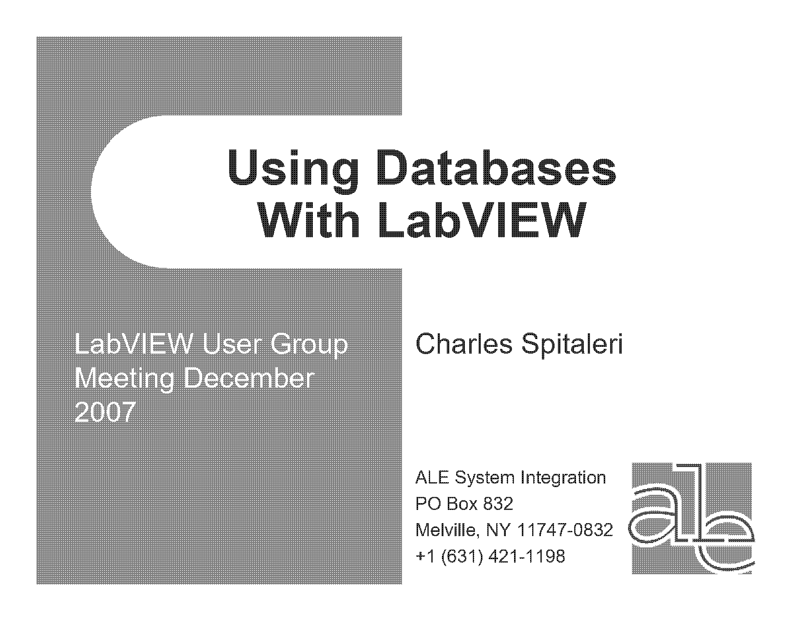 can labview write to database