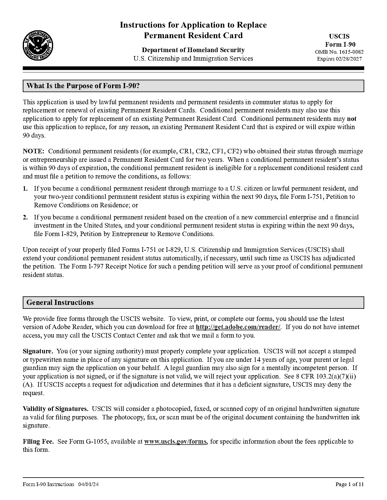 application for renewal of permanent resident card in canada