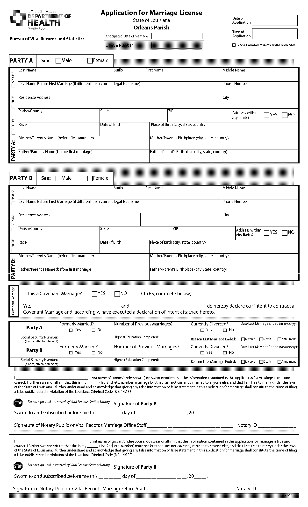 free louisiana divorce records