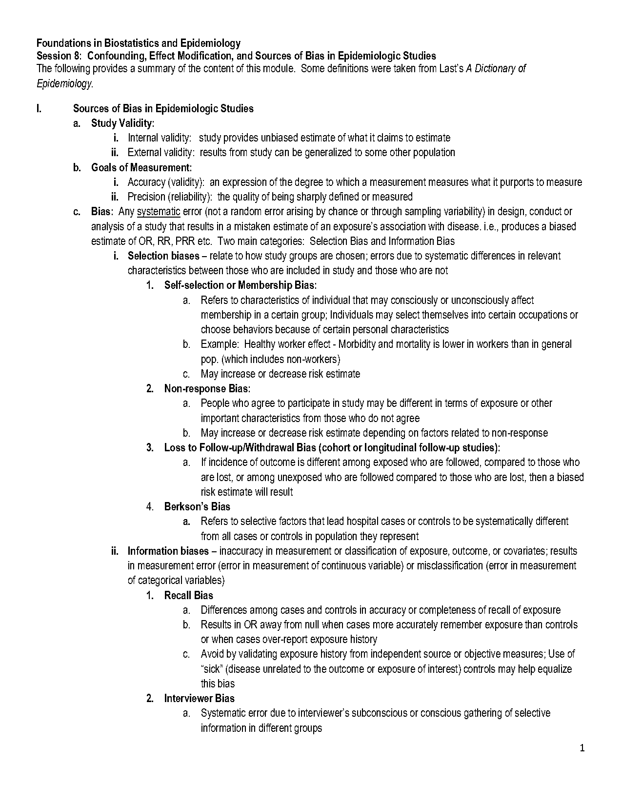 effect modification vs counfounding