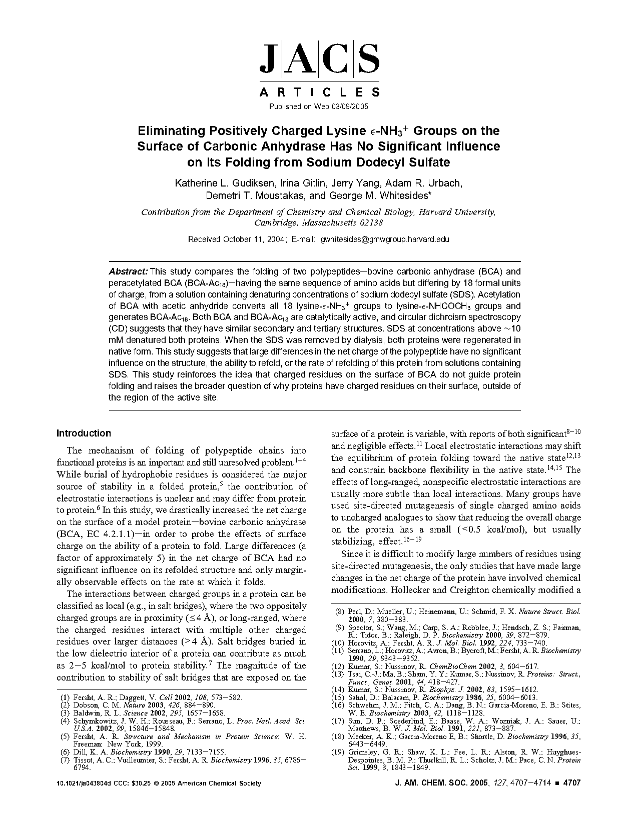 acetic anhydride lysine modification