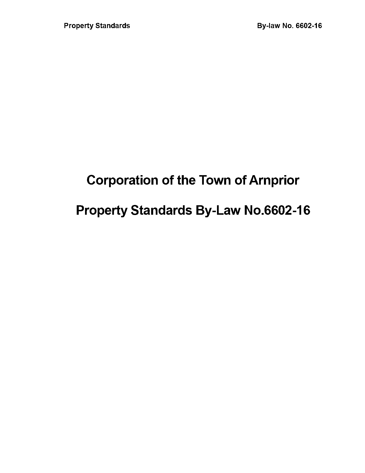 town of arnprior bylaws