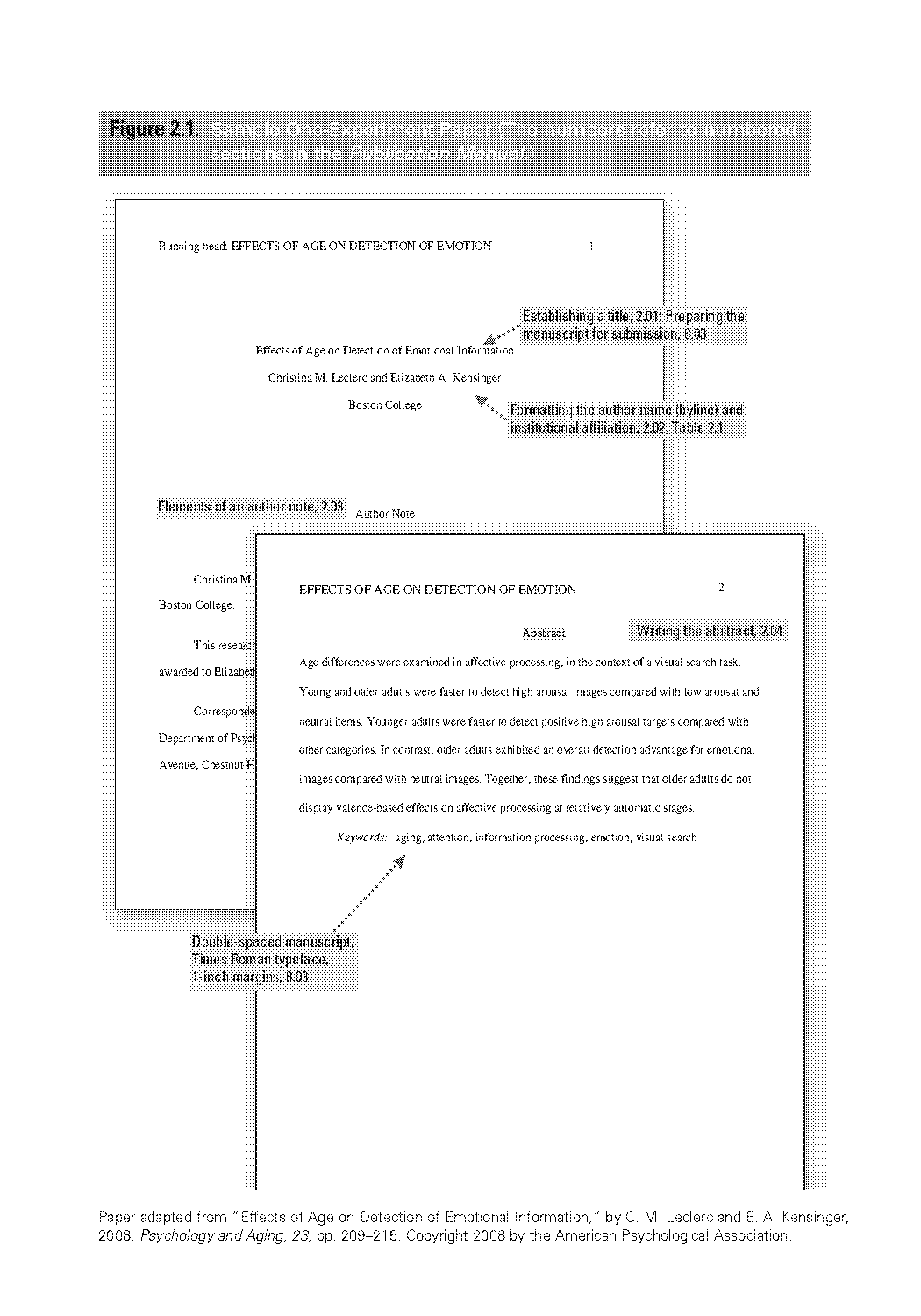 apa science paper sample