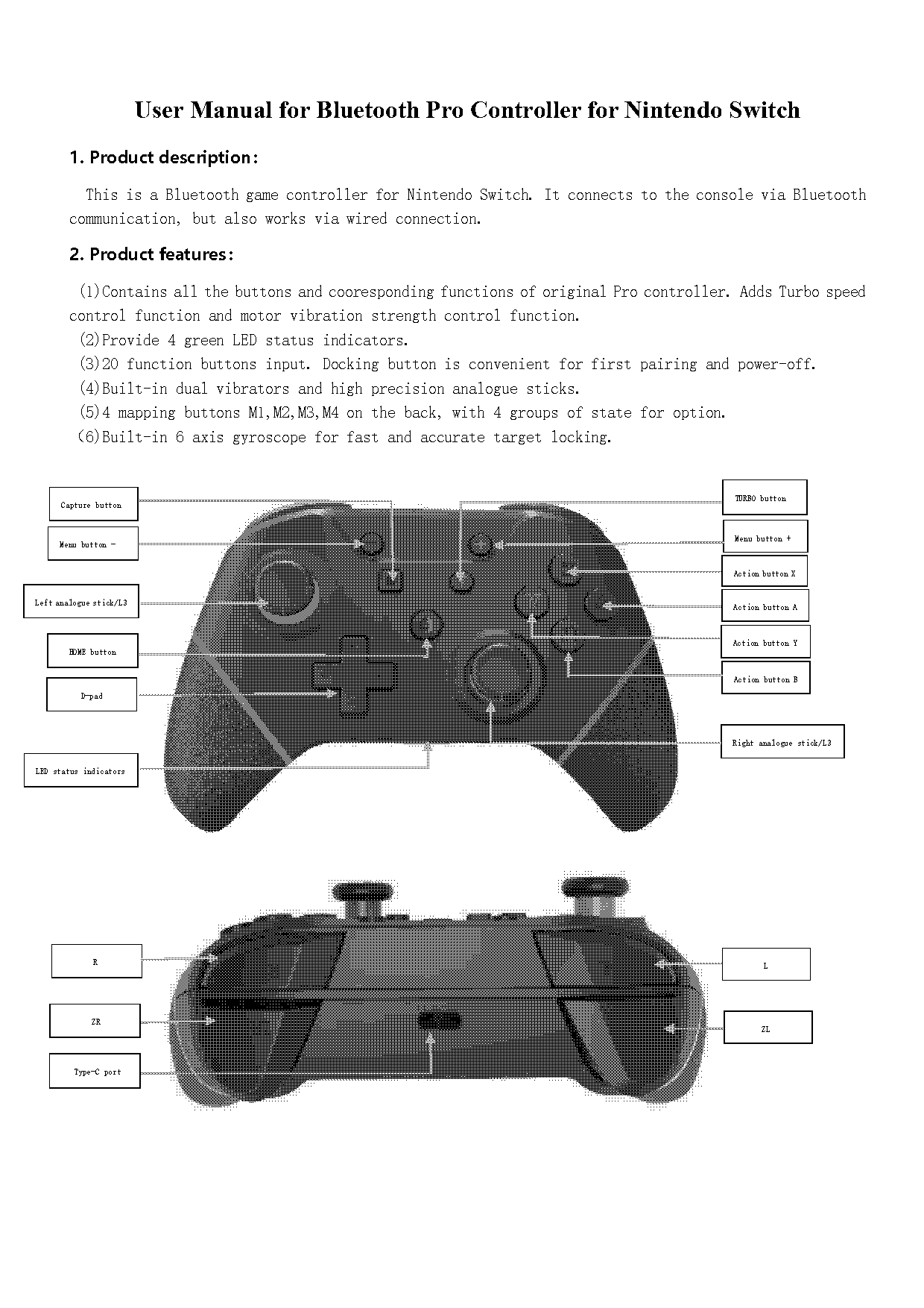 binbok switch controller manual