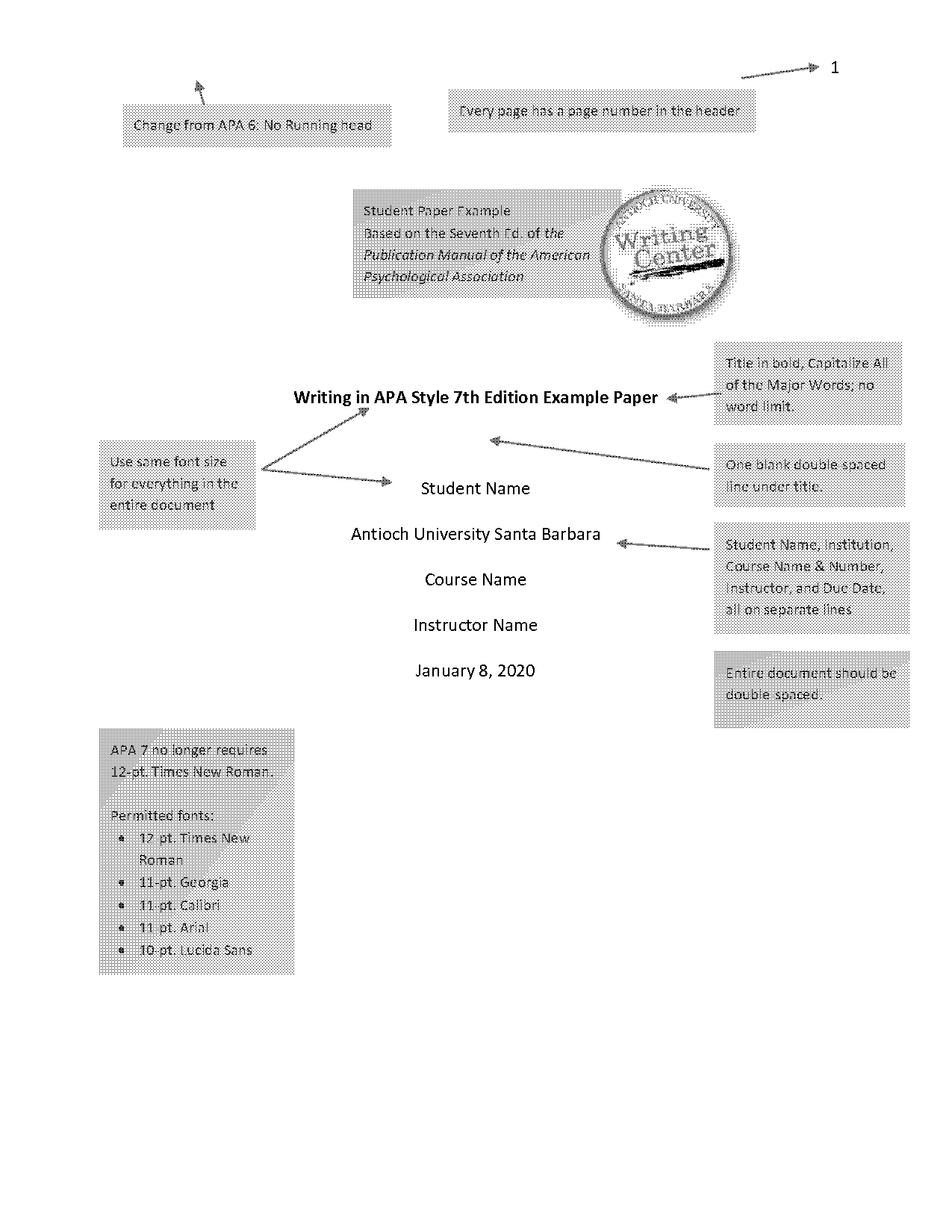 apa science paper sample