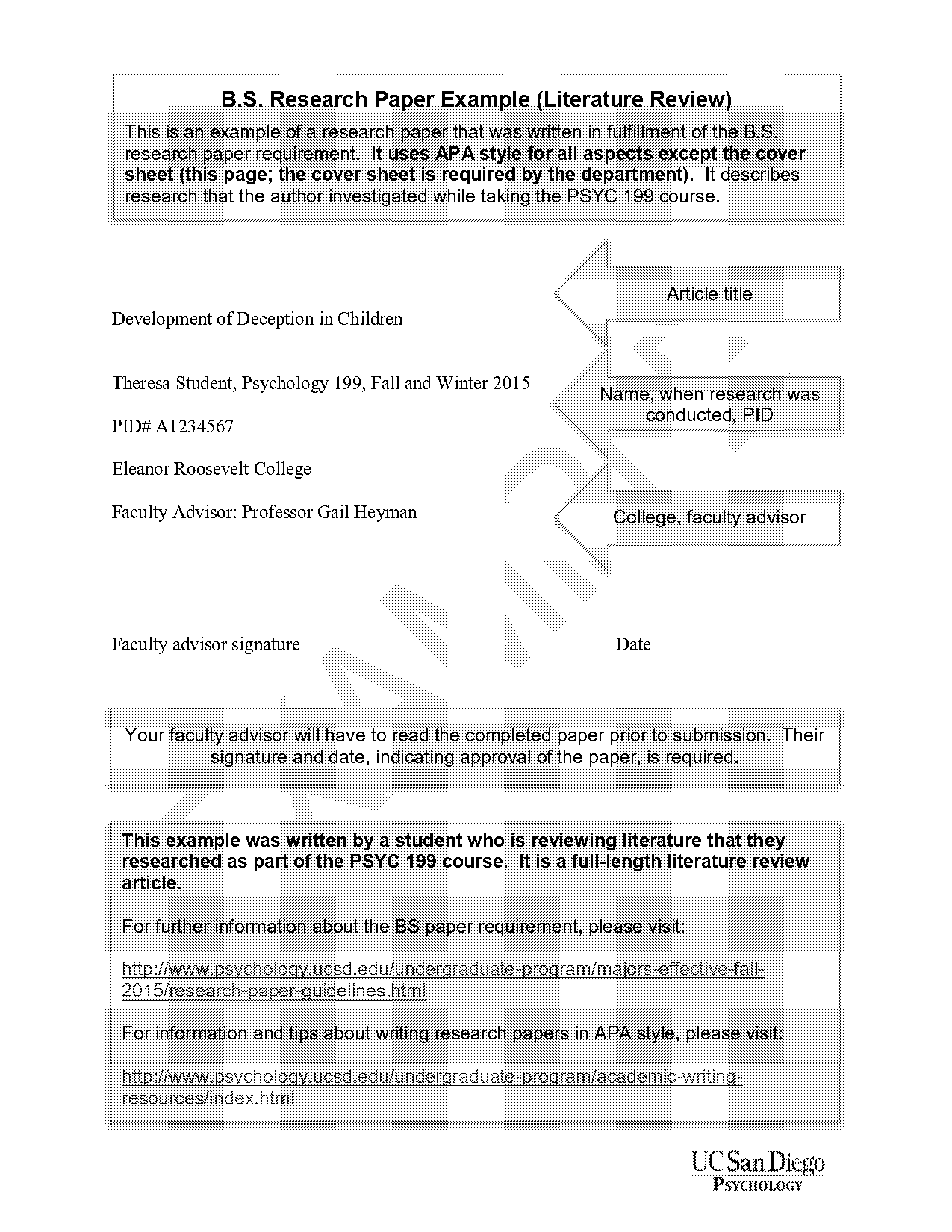 apa science paper sample