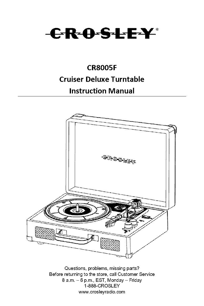 crosley record player rca