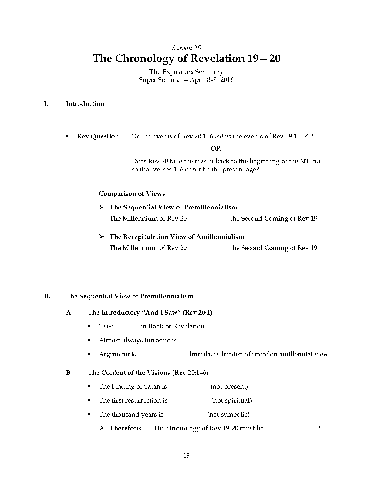 chronological order of book of revelation