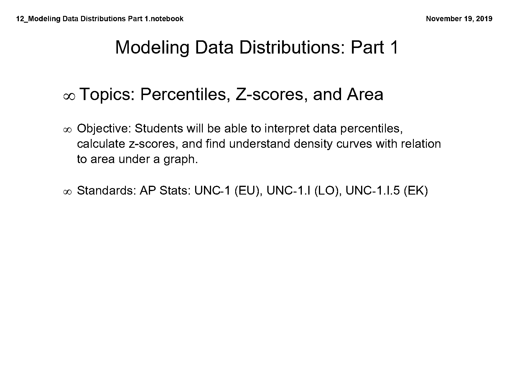 statements that are true for density curves