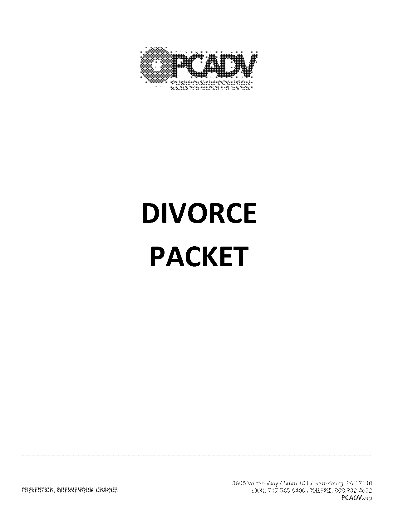 free divorce papers to print