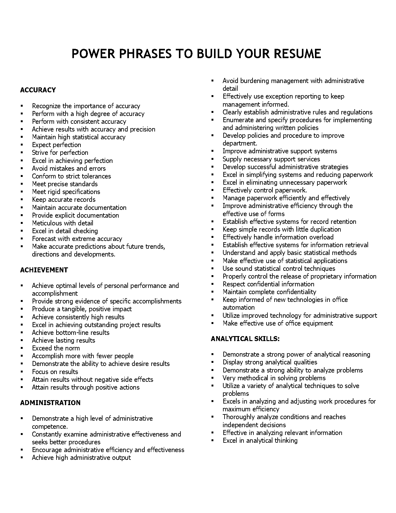 what to put for communication on resume