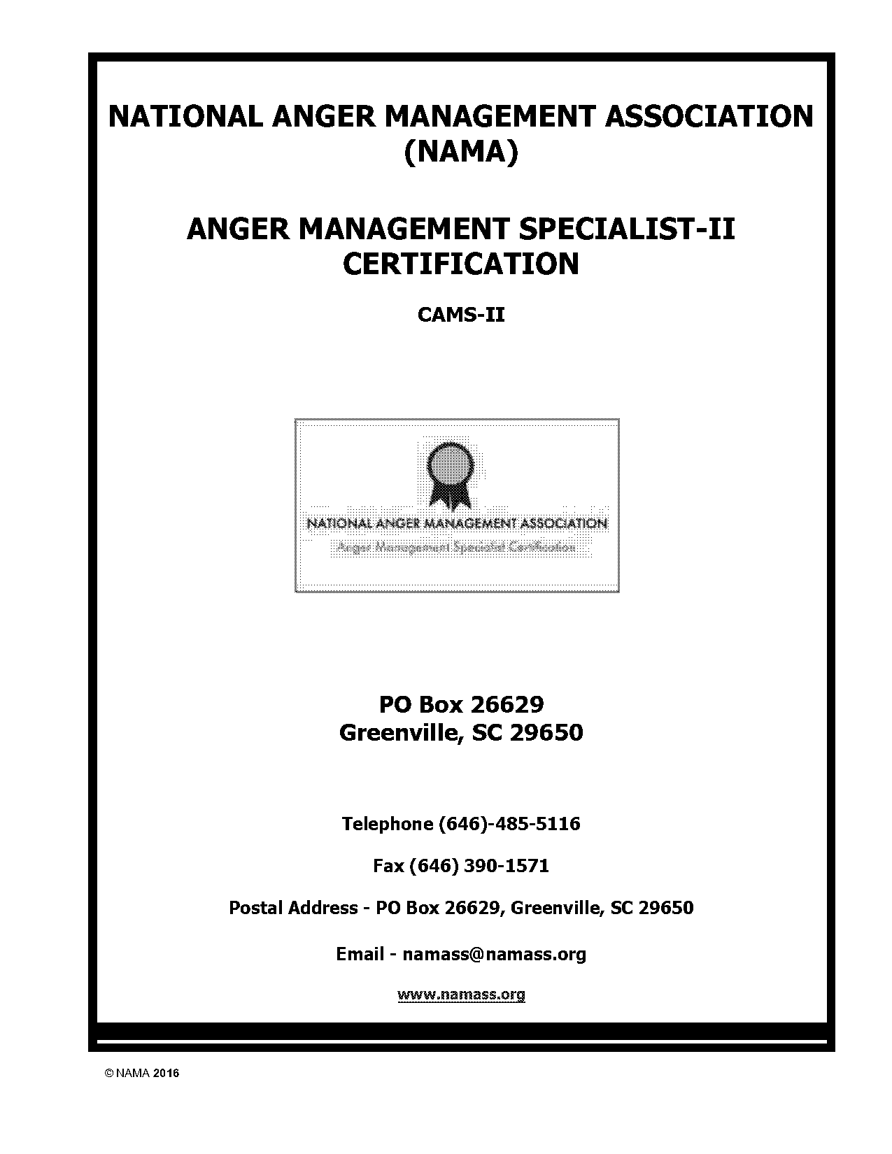 anger management certification pdf