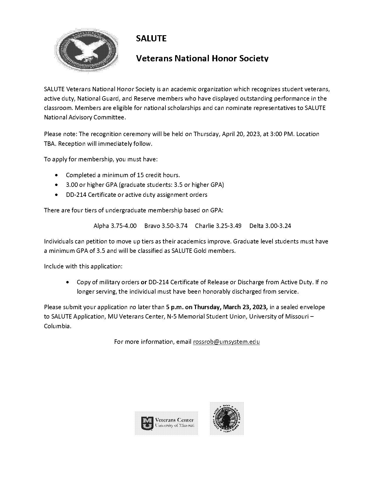 mizzou check application status