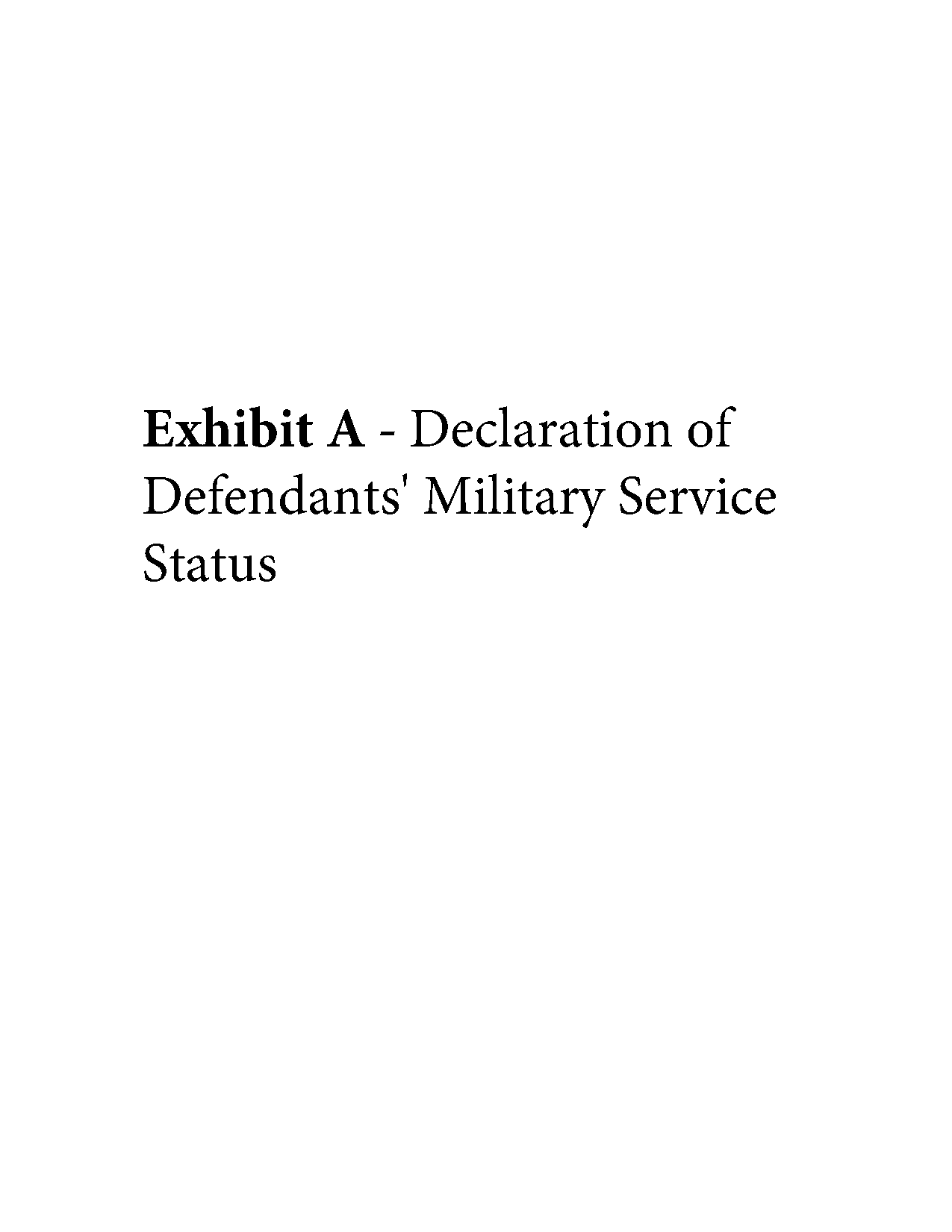 militart service status resume