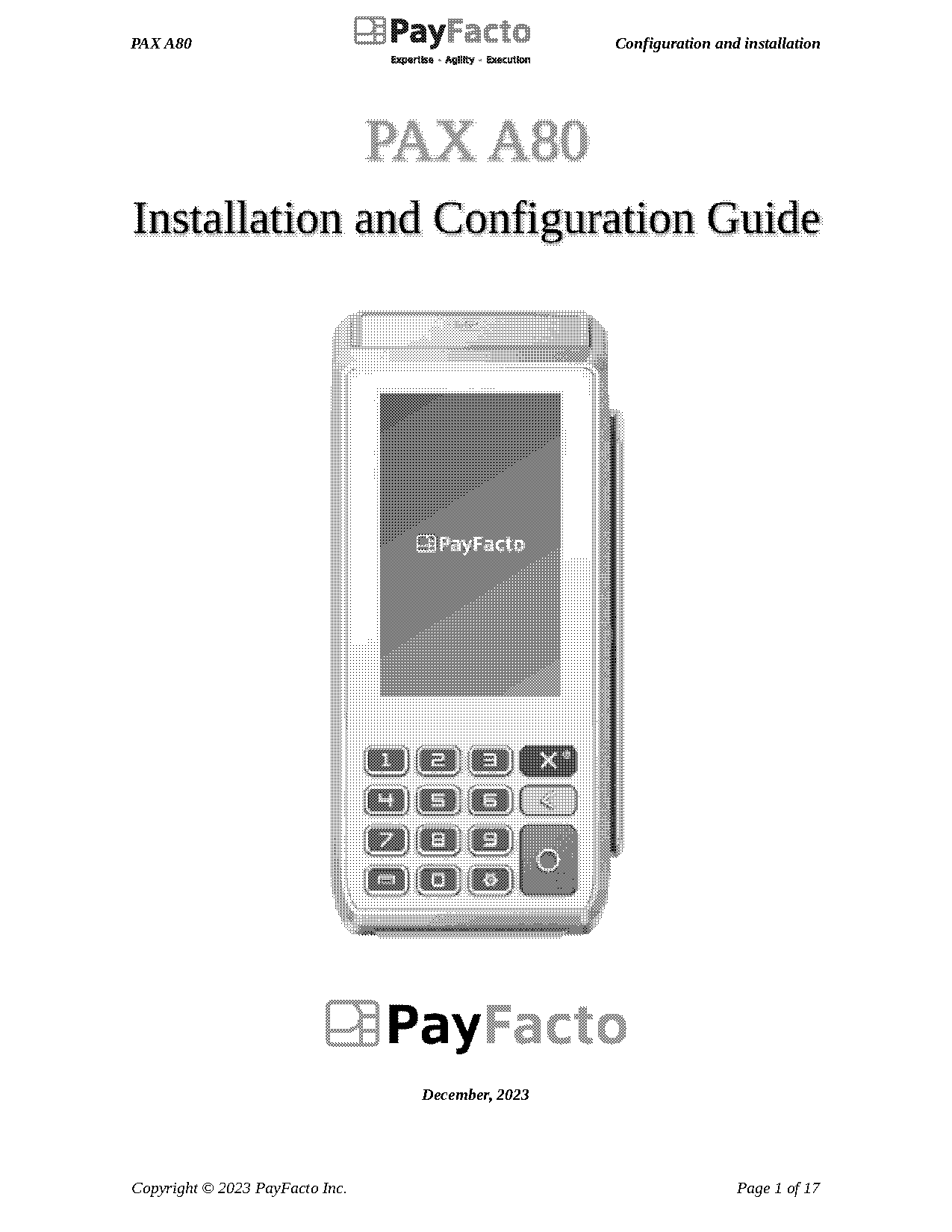 can pax terminals do contactless