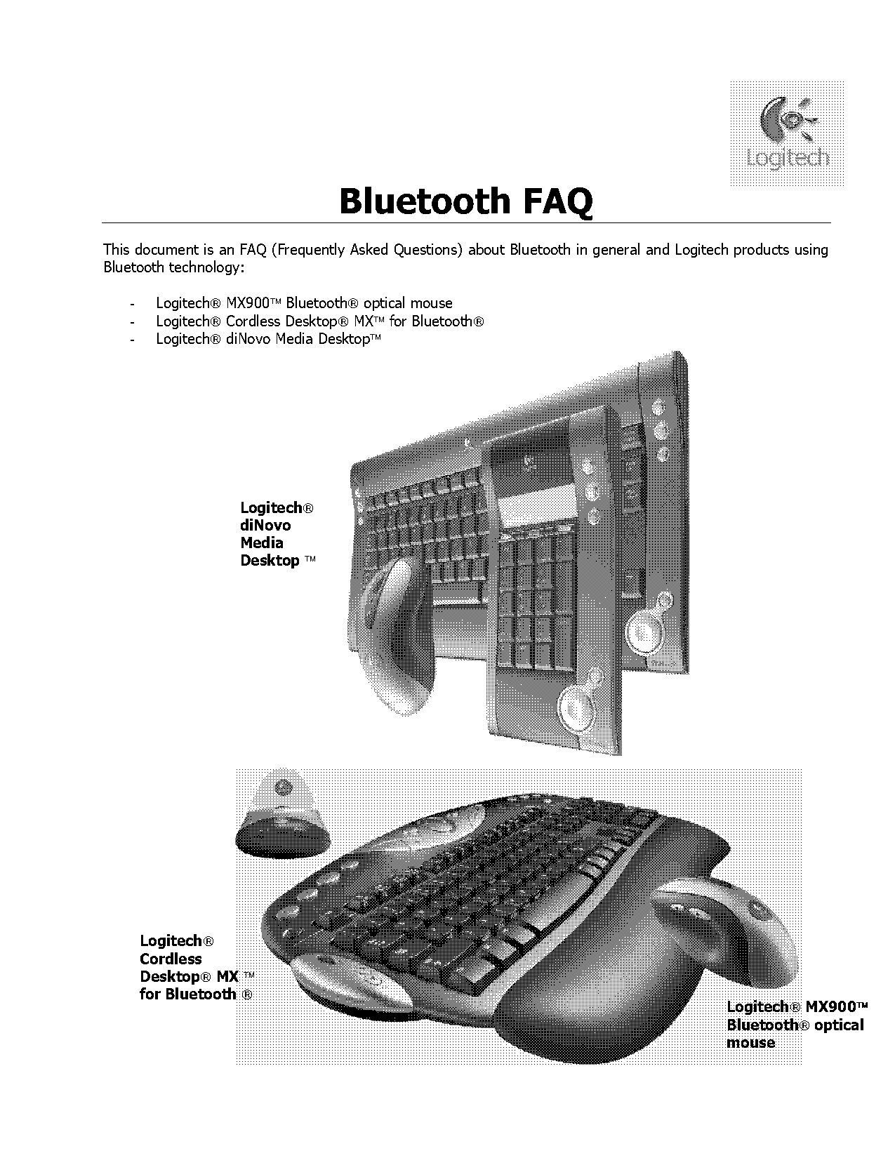 does the logitech nano receiver use bluetooth