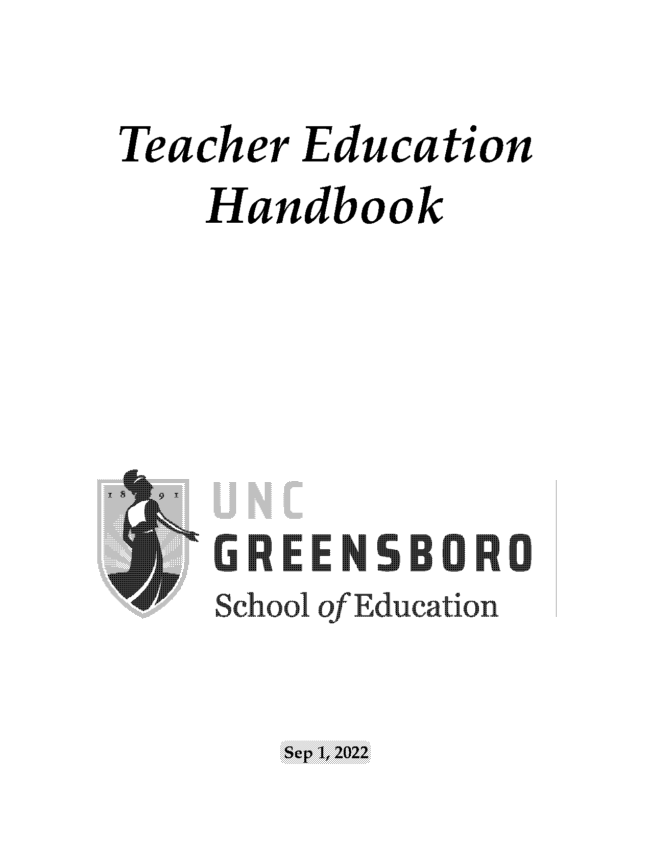 teacher education planning handbook