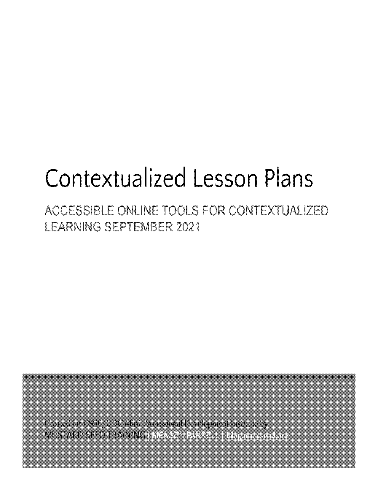 free unit planning template