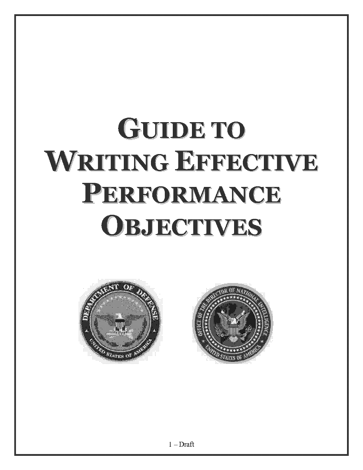 the purpose of each objective statement