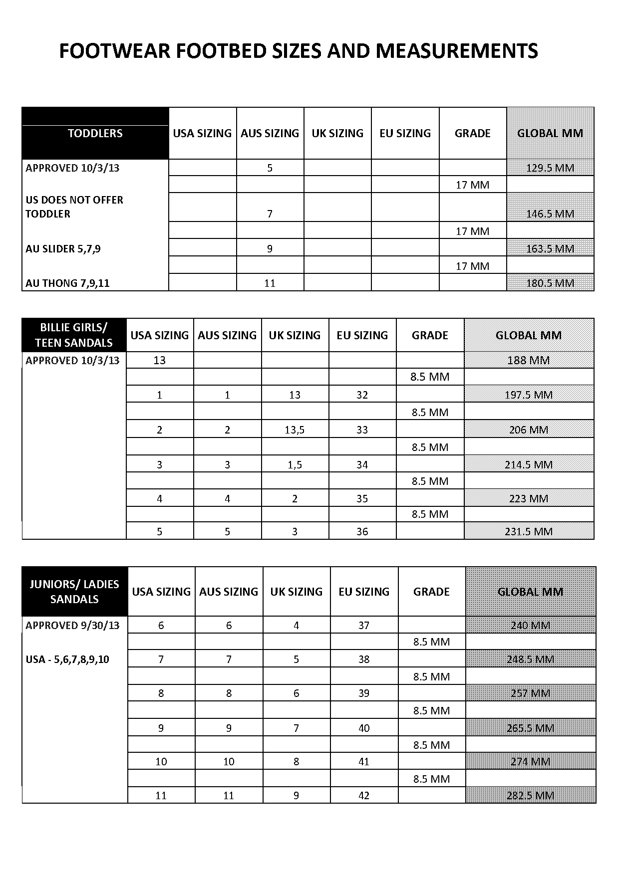 givenchy shoe size guide