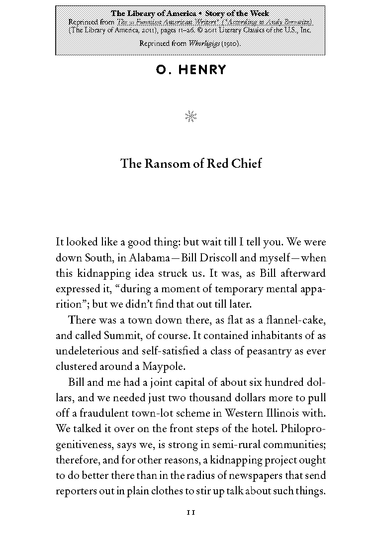 ransom of red chief pdf