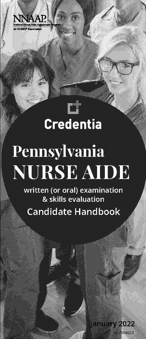 pennsylvania nurse aide written examination and skills evaluation