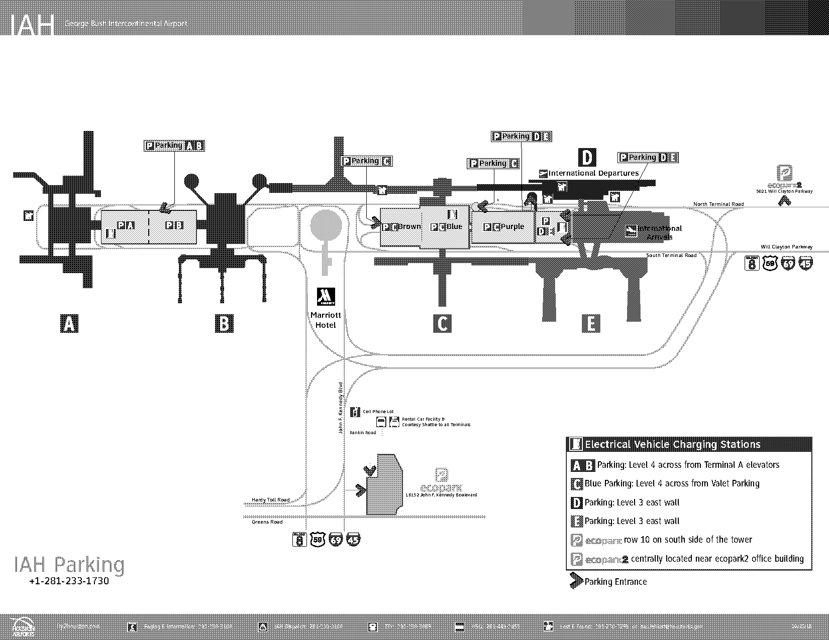 iah terminal parking rate