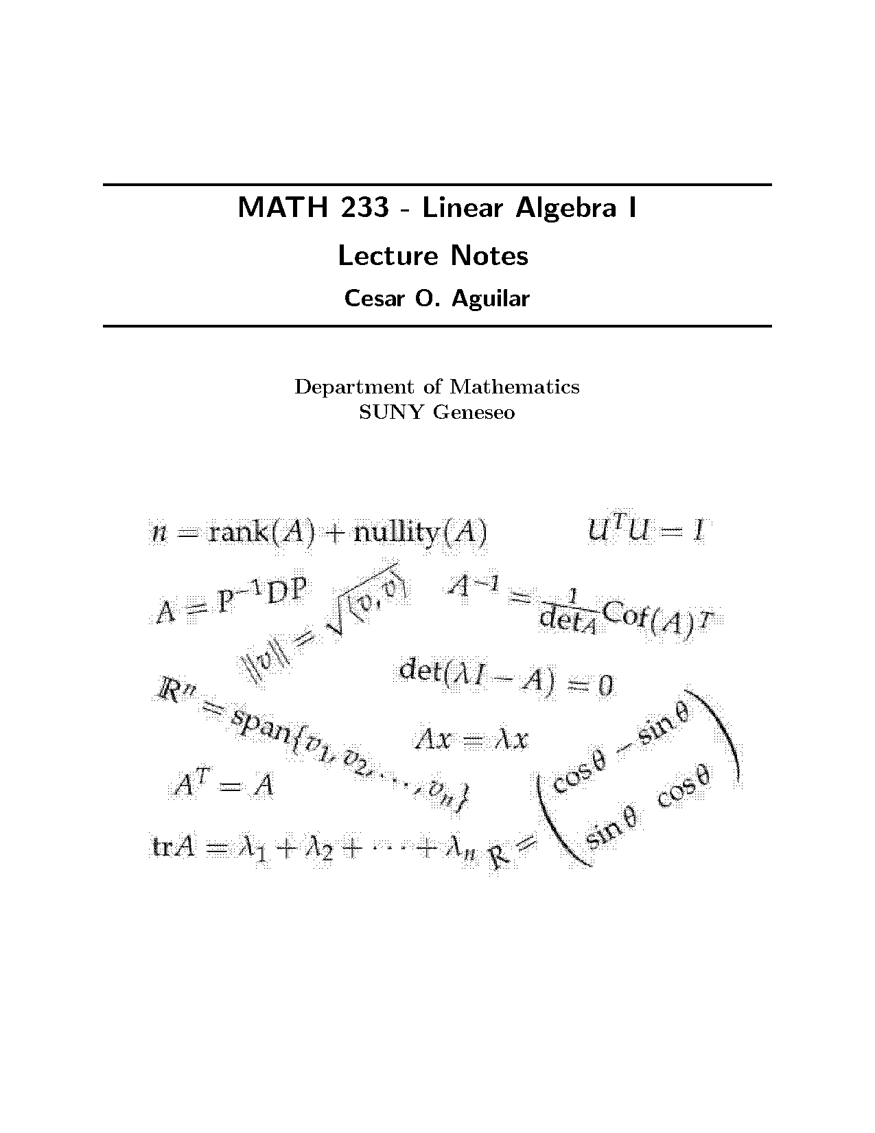 consistent system of linear equations example