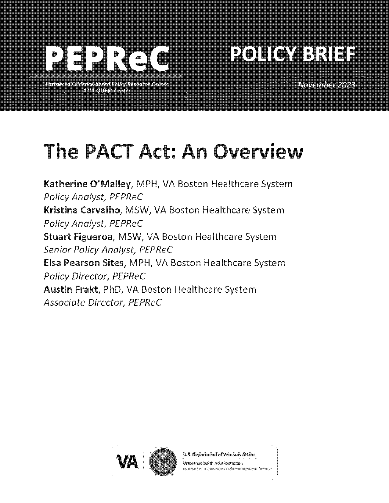 pact act presumptive list