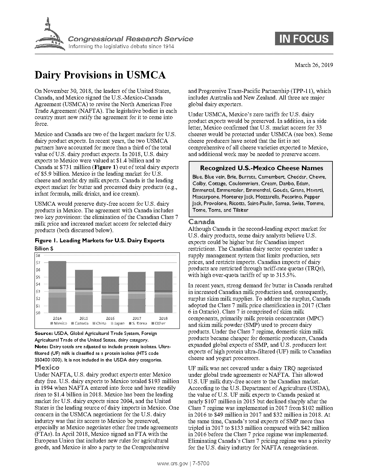 nafta agreement canada dairy