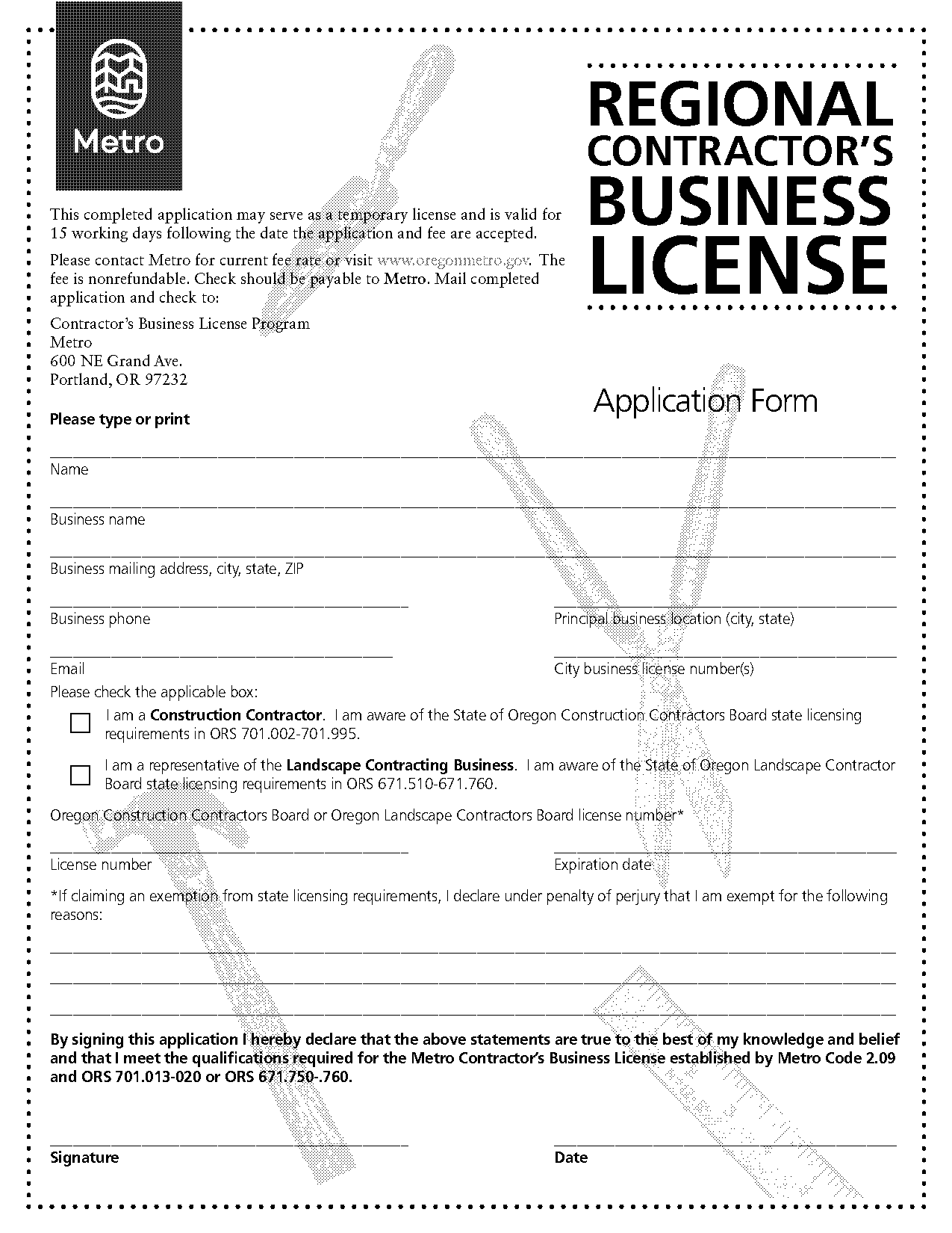 ccb license application oregon