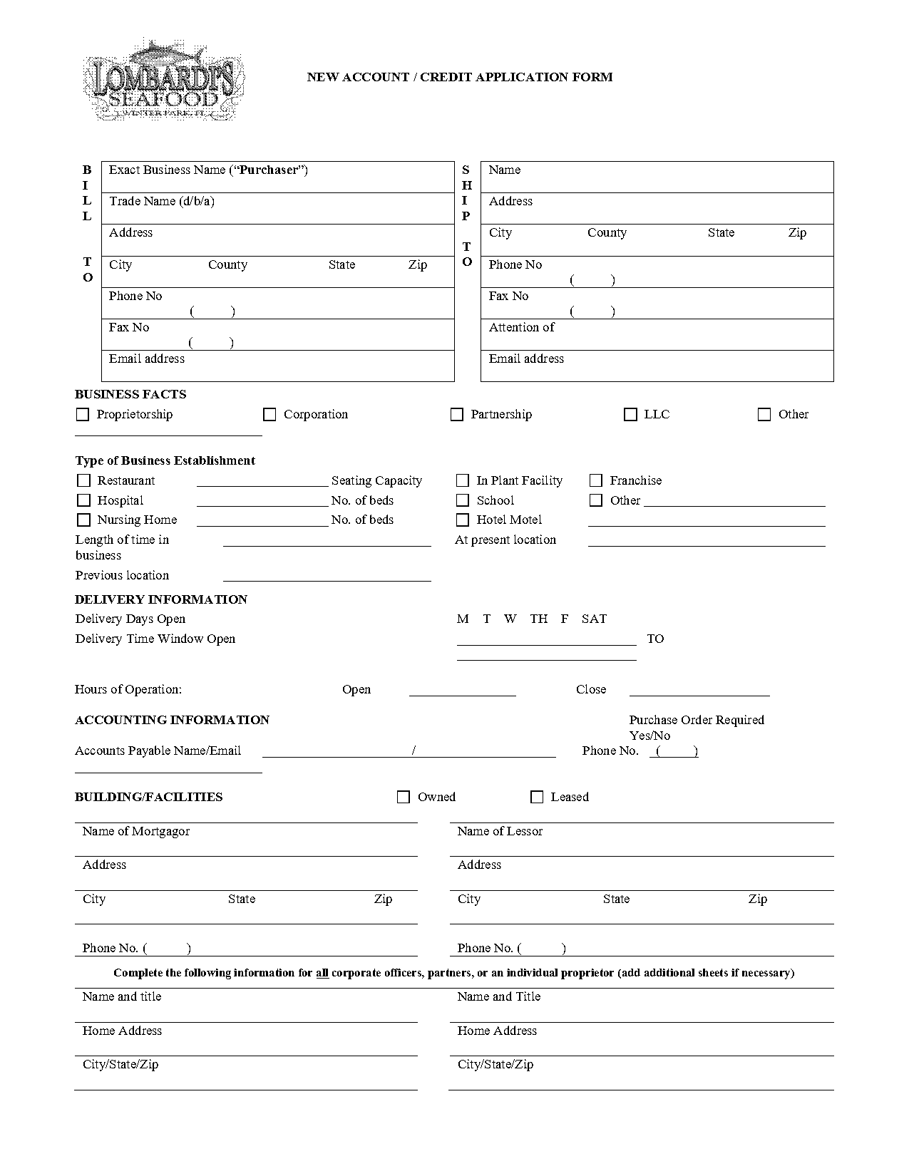 lombard credit card application