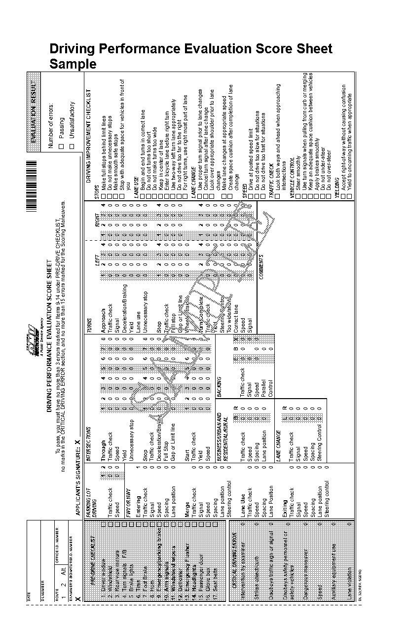 california permit test practice pdf