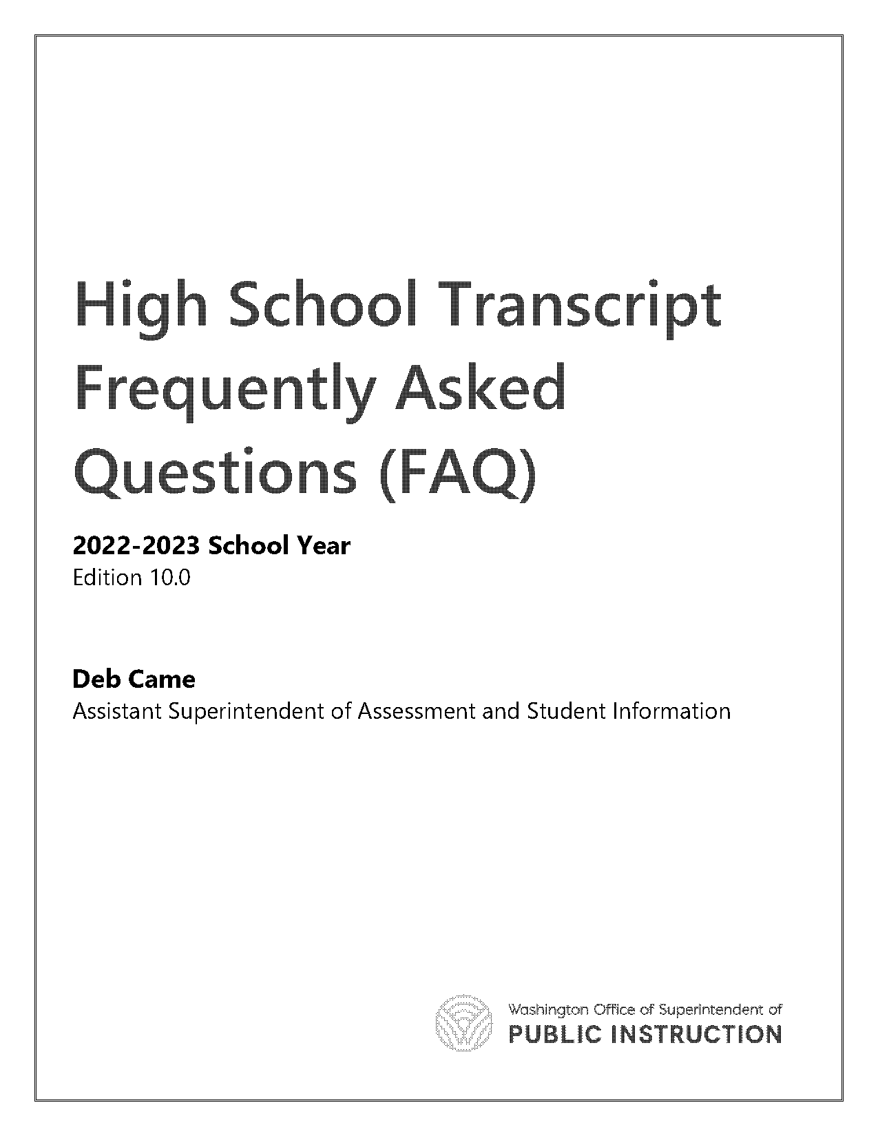 high schooler with no transcripts