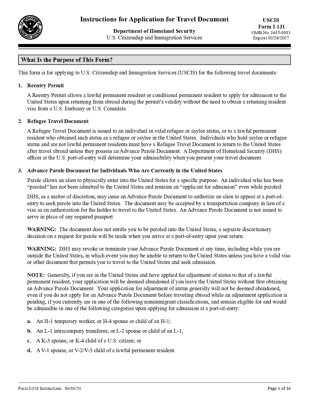 canadian immigration programmed instruction writer description