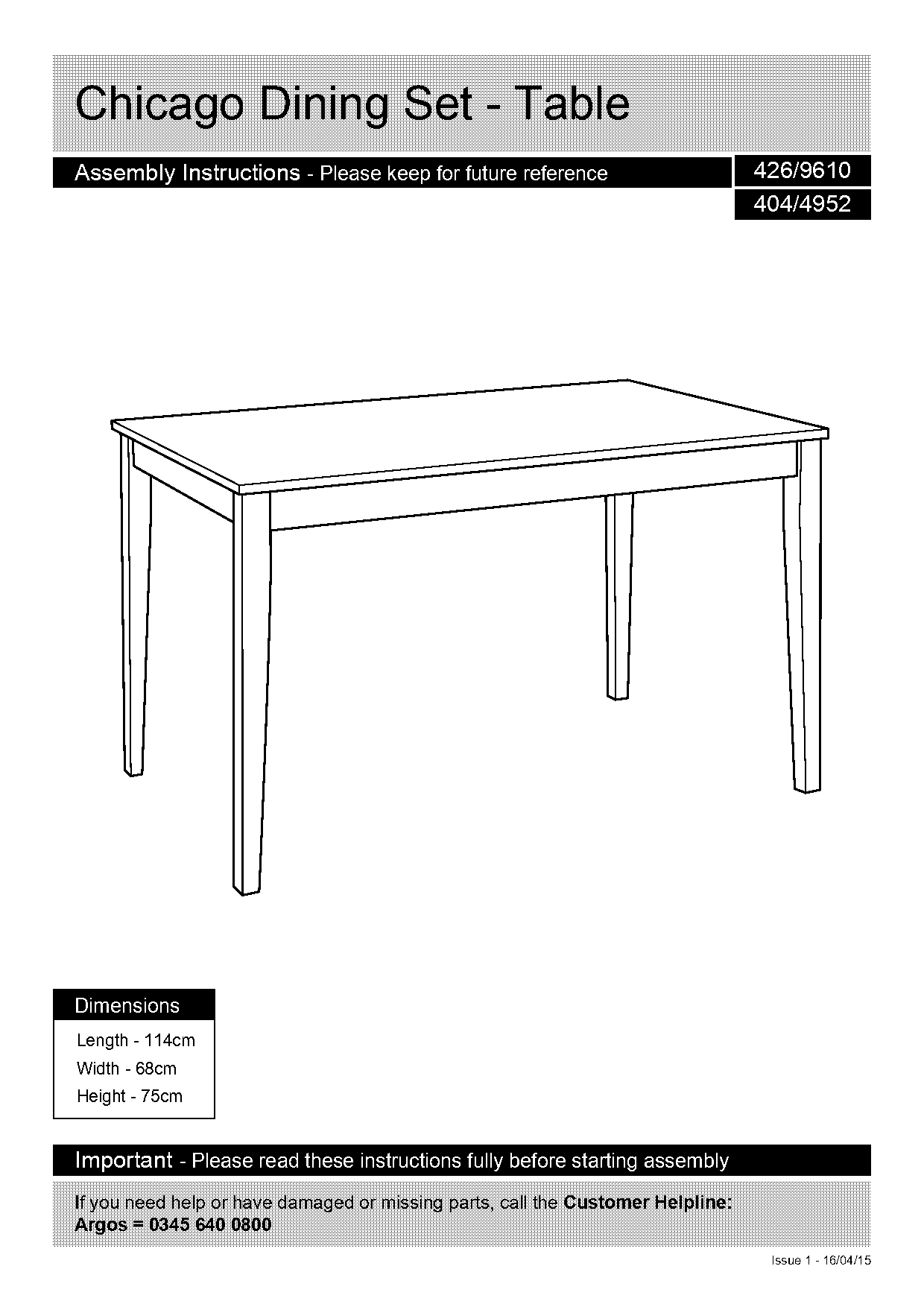 fold away table argos