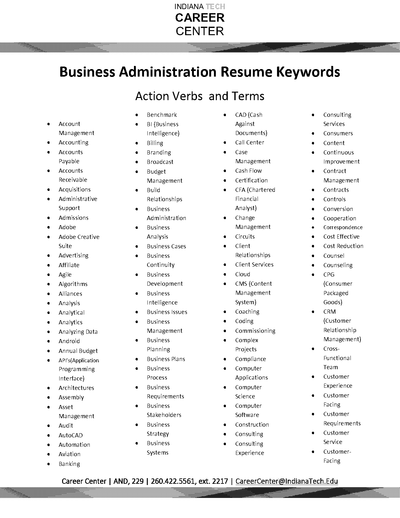 operations management on resume