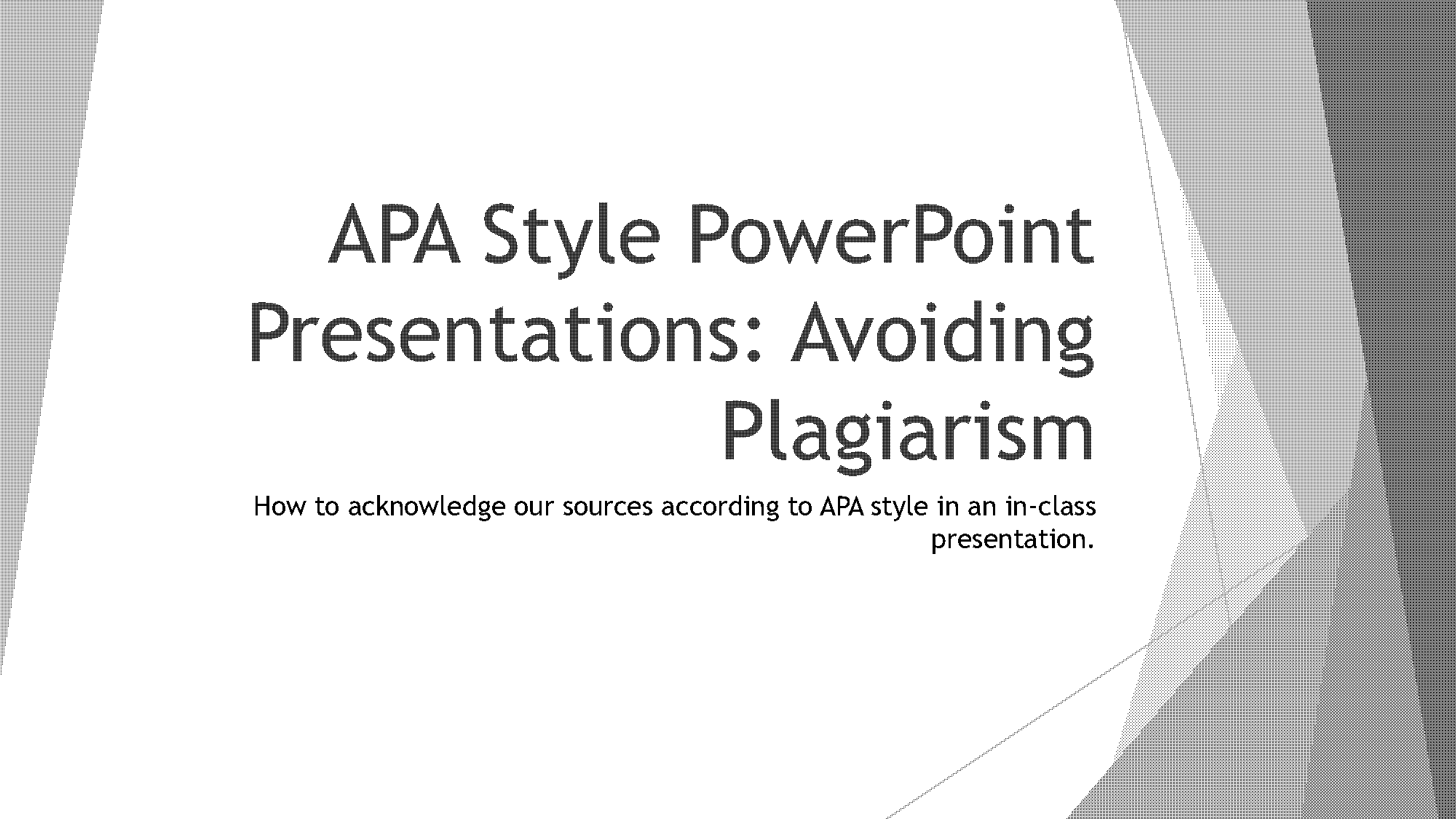 how to create a powerpoint presentation in apa format