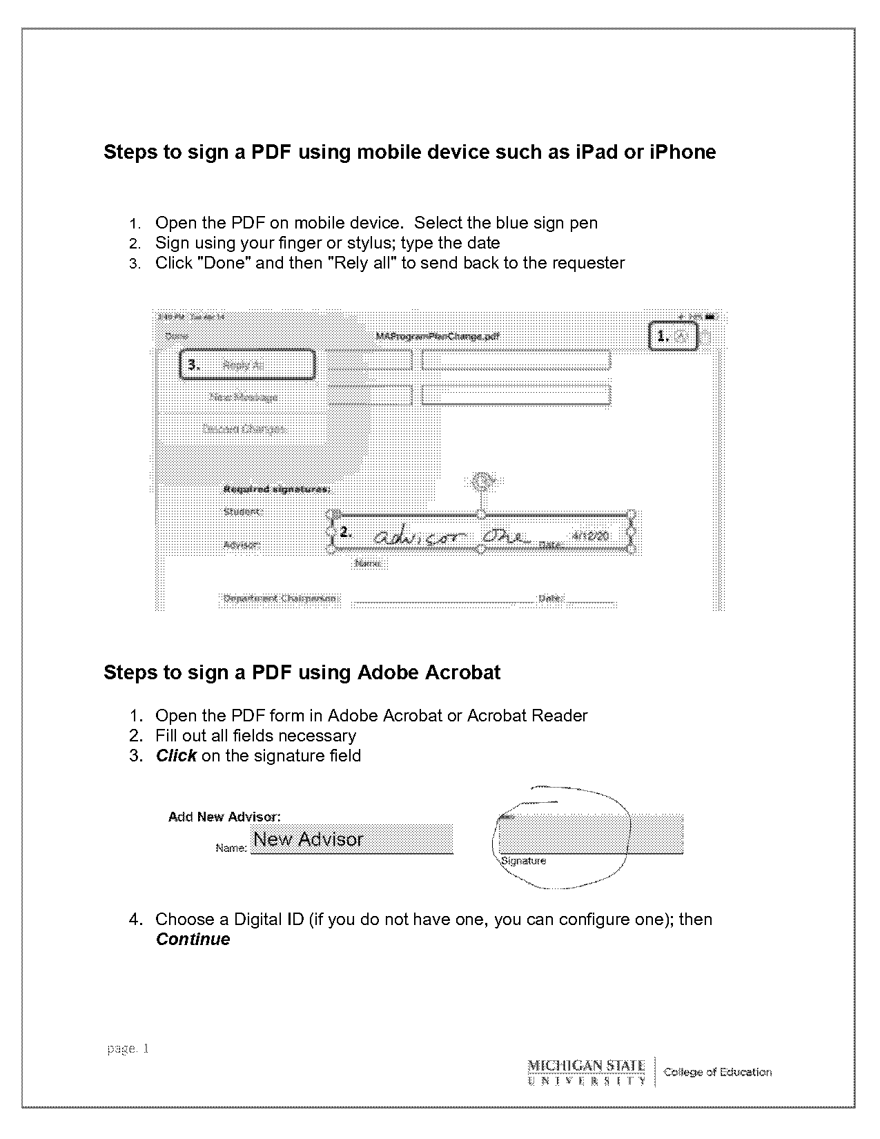 creating signable document for ipad