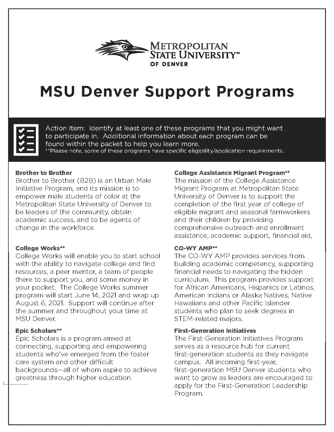 msu denver application development