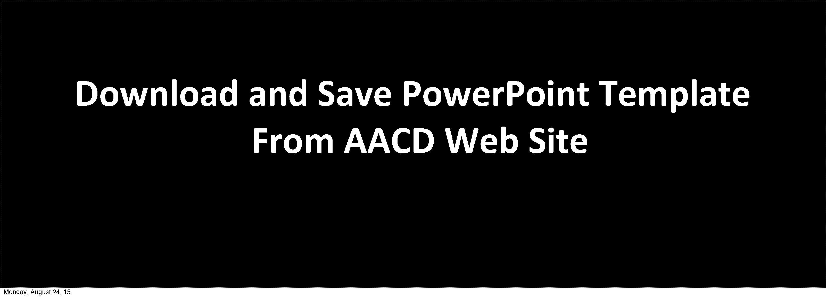 how do you save a powerpoint as template