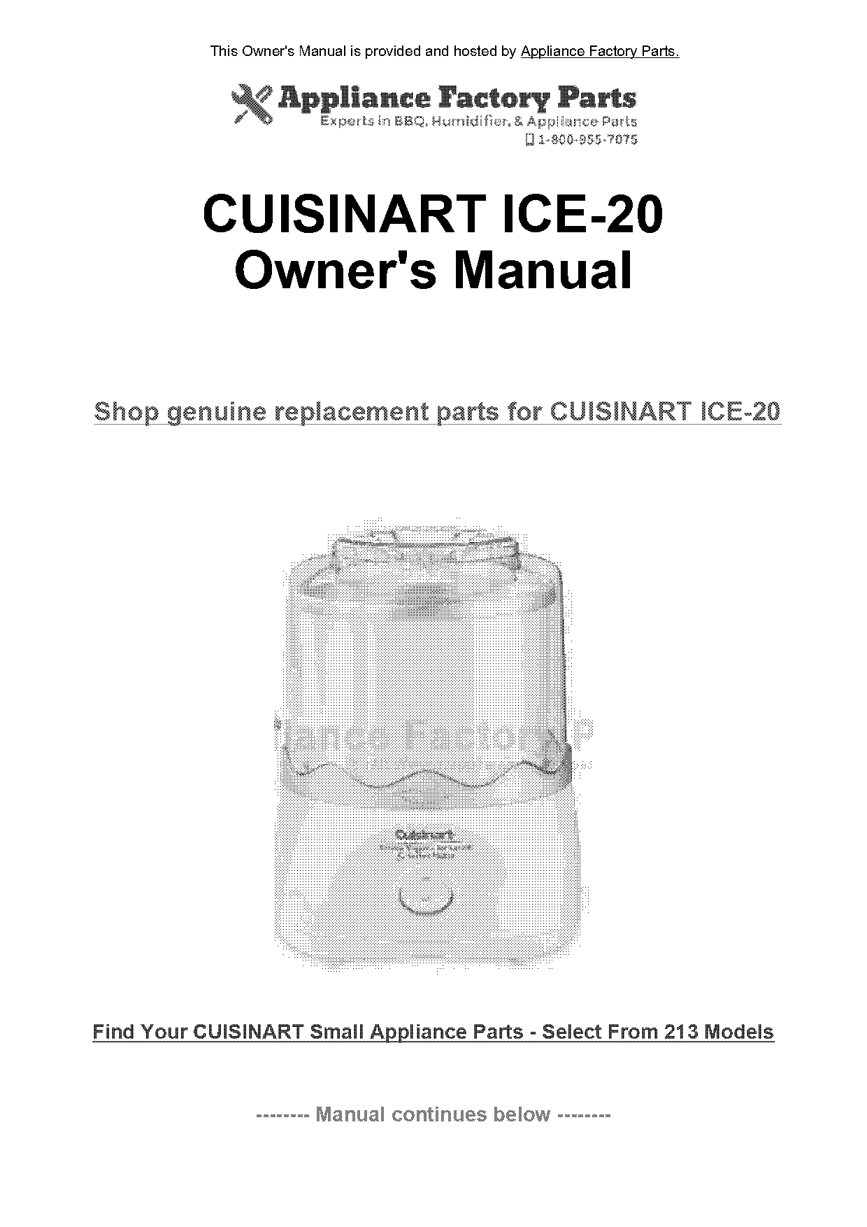 cuisinart electric knife manual