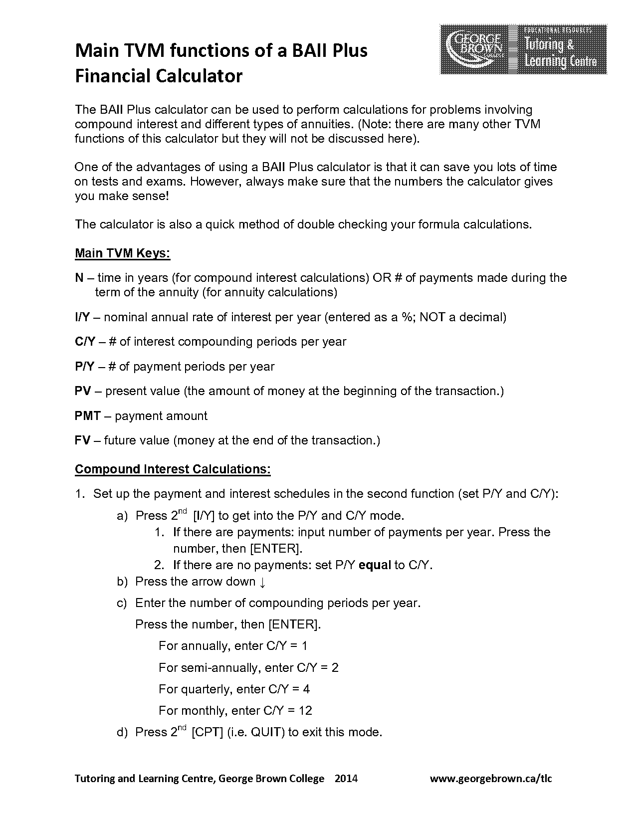 using a financial calculator to calculate present value