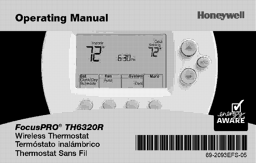 honeywell wireless thermostat instruction manual