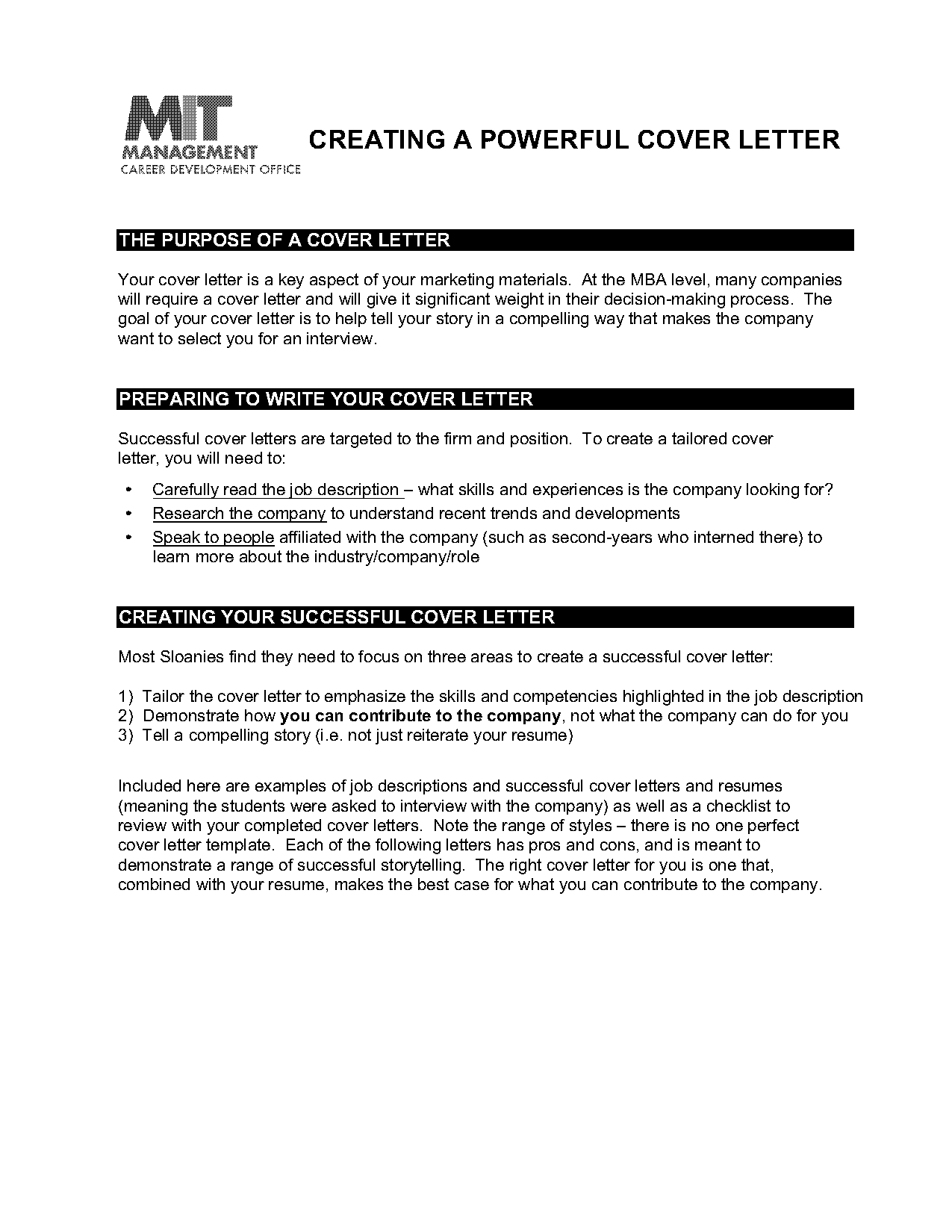 cover letter career change unique template