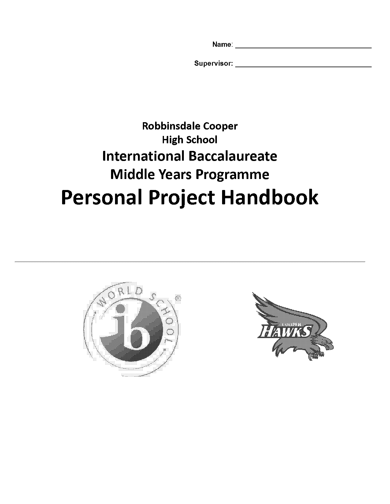 example of personal project report