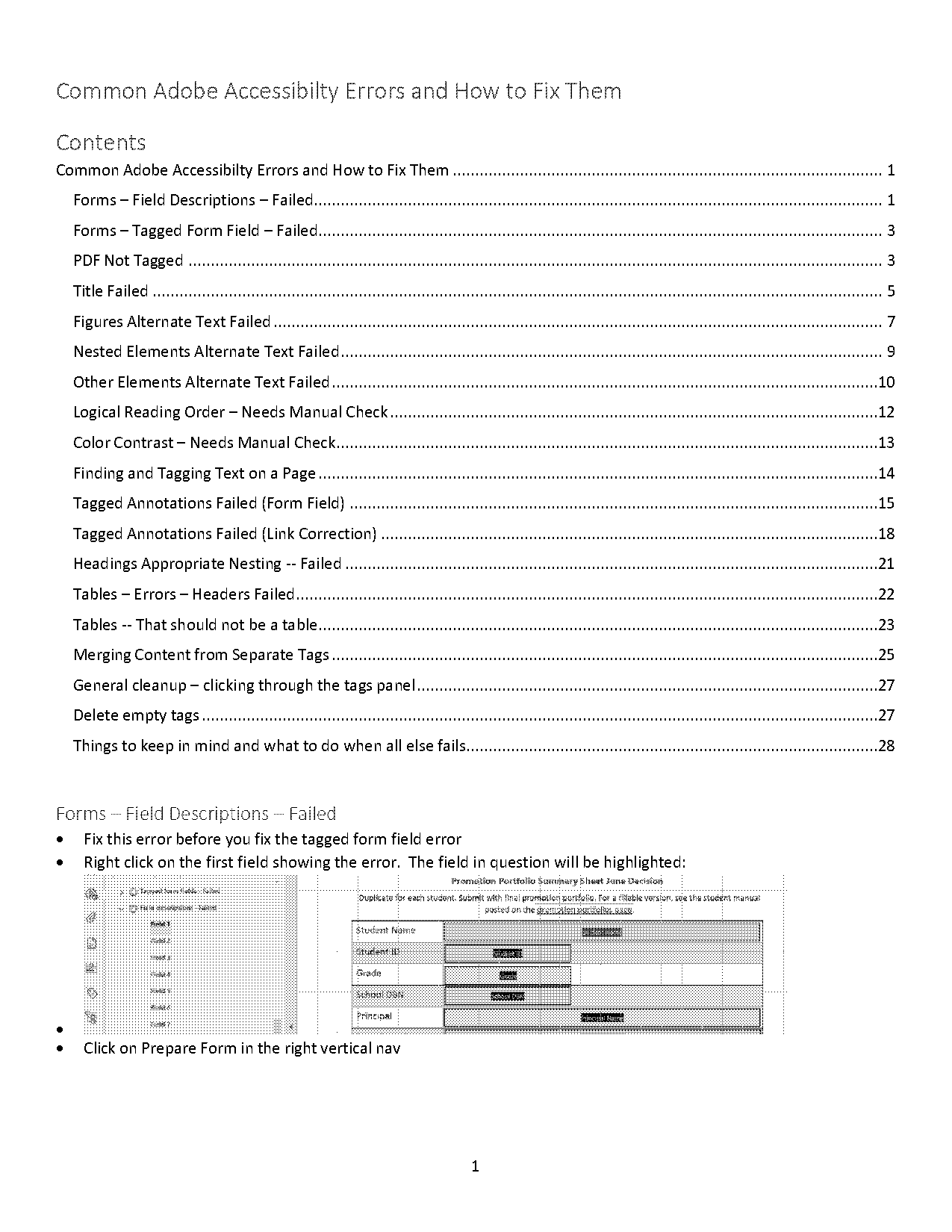 how to fix table row errors