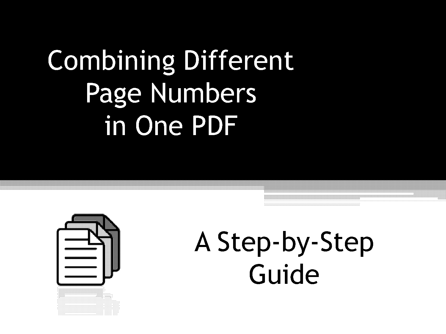 break pdf in diifferent pages